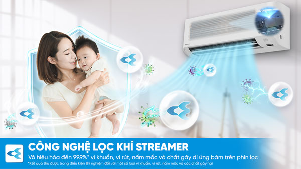 Công nghệ lọc khí độc quyền Streamer